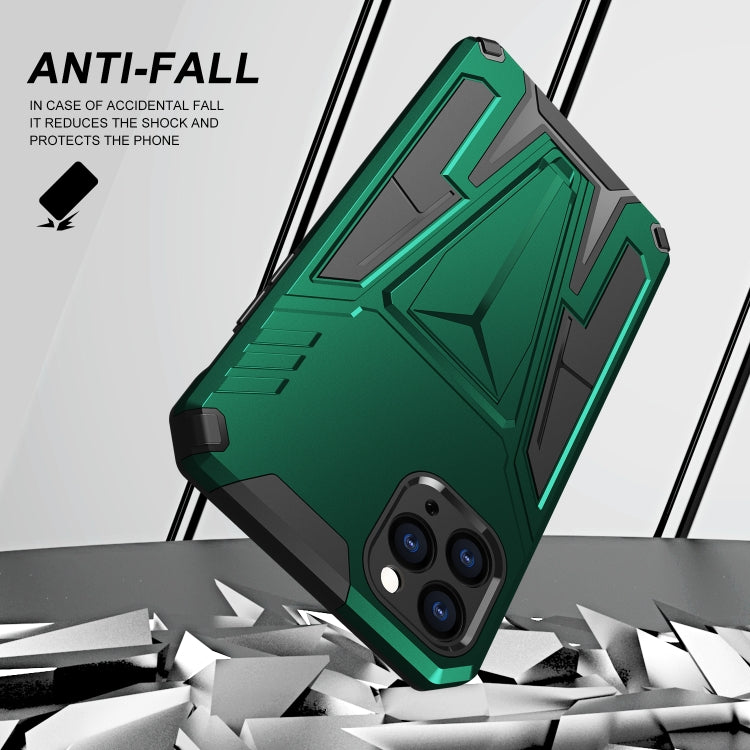 For iPhone 11 Pro Max Super V Armor PC + TPU Shockproof Case with Invisible Holder