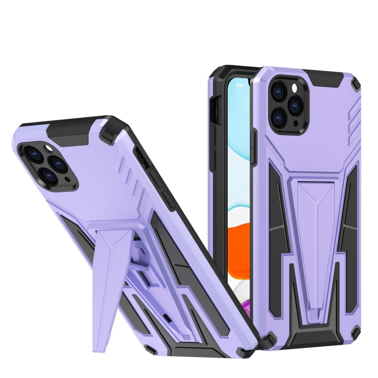 For iPhone 11 Pro Max Super V Armor PC + TPU Shockproof Case with Invisible Holder