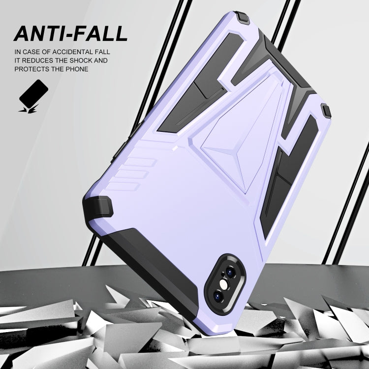For iPhone XS Max Super V Armor PC + TPU Shockproof Case with Invisible Holder