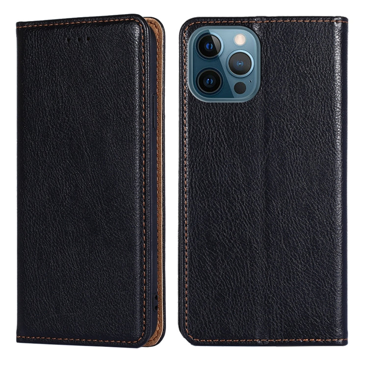 For iPhone 13 Pro Max PU + TPU Gloss Oil Solid Color Magnetic Horizontal Flip Leather Case with Holder & Card Slot & Wallet