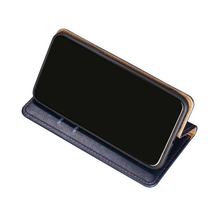 For iPhone 13 Pro Max PU + TPU Gloss Oil Solid Color Magnetic Horizontal Flip Leather Case with Holder & Card Slot & Wallet