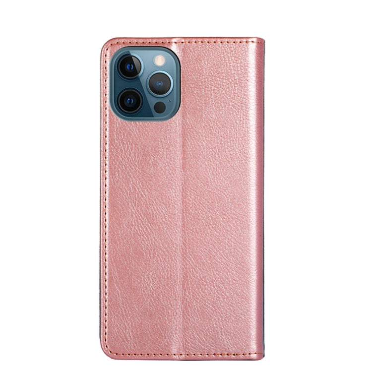 For iPhone 13 Pro Max PU + TPU Gloss Oil Solid Color Magnetic Horizontal Flip Leather Case with Holder & Card Slot & Wallet