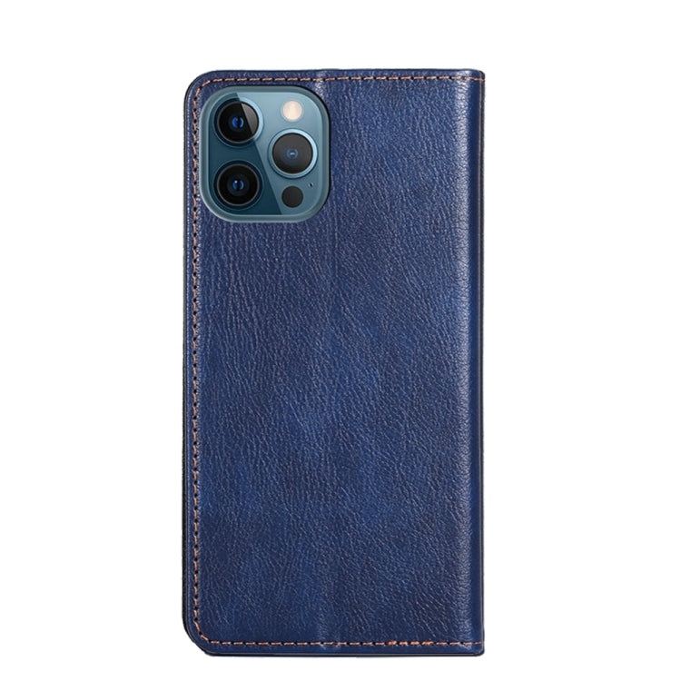 For iPhone 13 Pro Max PU + TPU Gloss Oil Solid Color Magnetic Horizontal Flip Leather Case with Holder & Card Slot & Wallet
