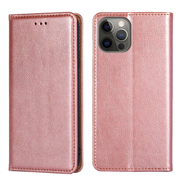 For iPhone 13 Pro PU + TPU Gloss Oil Solid Color Magnetic Horizontal Flip Leather Case with Holder & Card Slot & Wallet