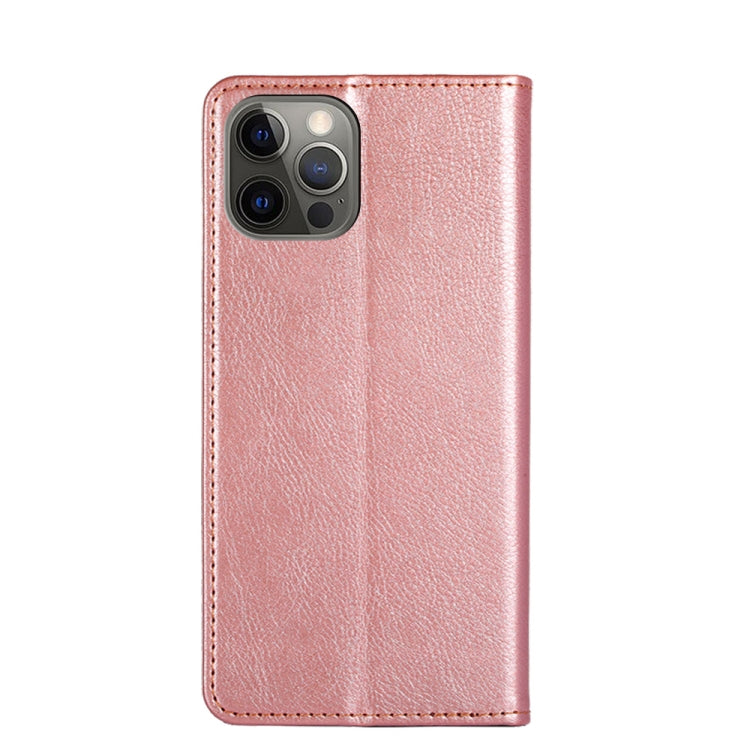 For iPhone 13 Pro PU + TPU Gloss Oil Solid Color Magnetic Horizontal Flip Leather Case with Holder & Card Slot & Wallet