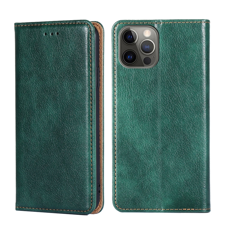 For iPhone 13 Pro PU + TPU Gloss Oil Solid Color Magnetic Horizontal Flip Leather Case with Holder & Card Slot & Wallet