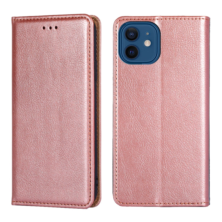 For iPhone 13 PU + TPU Gloss Oil Solid Color Magnetic Horizontal Flip Leather Case with Holder & Card Slot & Wallet