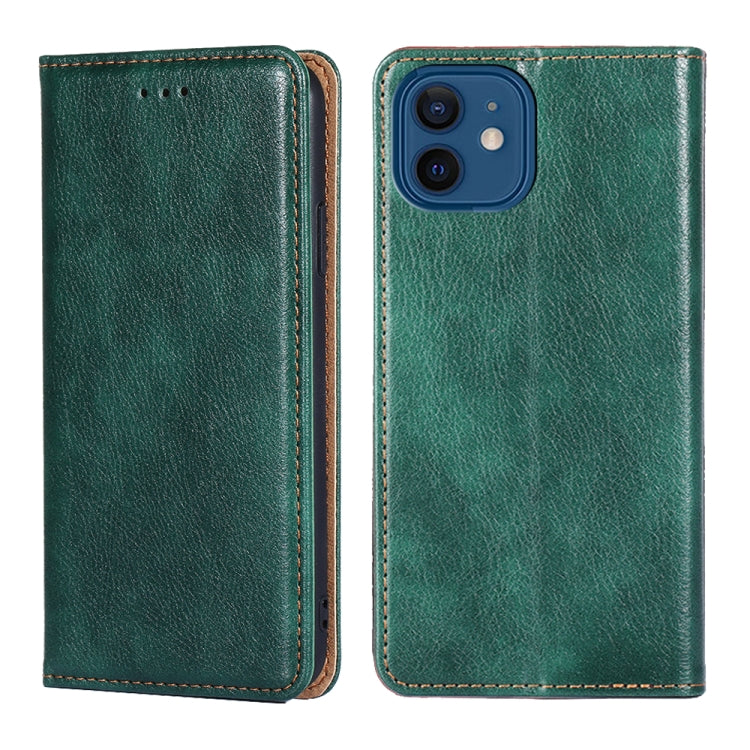 For iPhone 13 PU + TPU Gloss Oil Solid Color Magnetic Horizontal Flip Leather Case with Holder & Card Slot & Wallet
