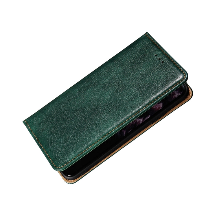 For iPhone 13 PU + TPU Gloss Oil Solid Color Magnetic Horizontal Flip Leather Case with Holder & Card Slot & Wallet