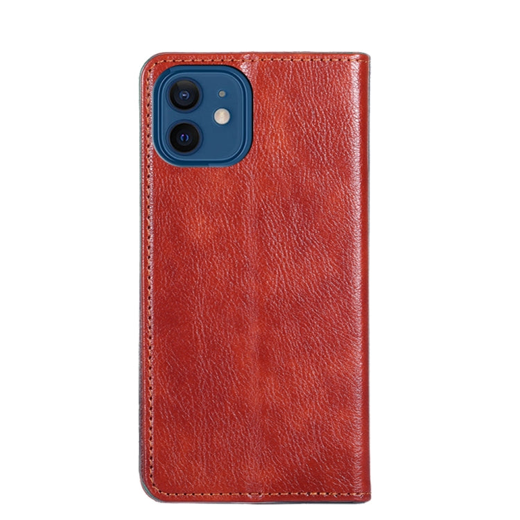 For iPhone 13 PU + TPU Gloss Oil Solid Color Magnetic Horizontal Flip Leather Case with Holder & Card Slot & Wallet