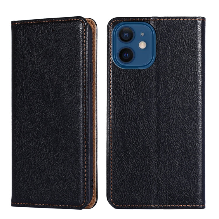 For iPhone 13 mini PU + TPU Gloss Oil Solid Color Magnetic Horizontal Flip Leather Case with Holder & Card Slot & Wallet