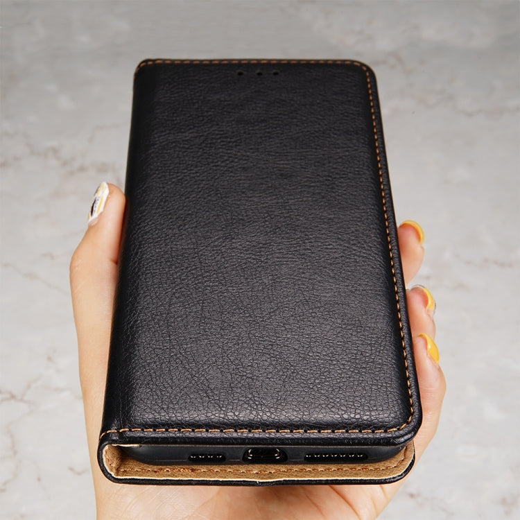 For iPhone 13 mini PU + TPU Gloss Oil Solid Color Magnetic Horizontal Flip Leather Case with Holder & Card Slot & Wallet