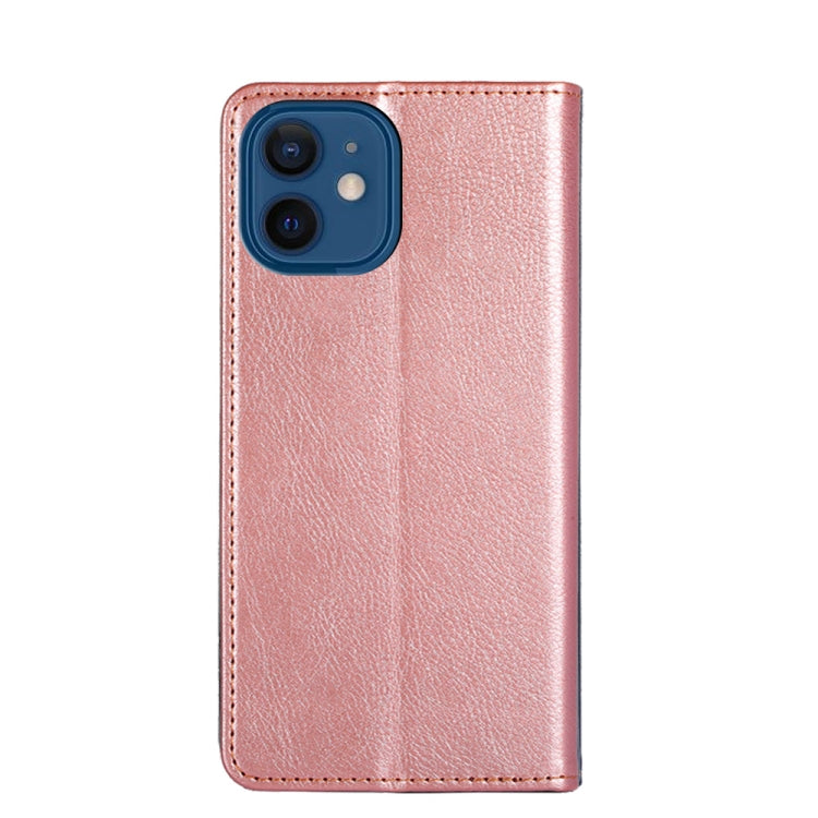 For iPhone 13 mini PU + TPU Gloss Oil Solid Color Magnetic Horizontal Flip Leather Case with Holder & Card Slot & Wallet