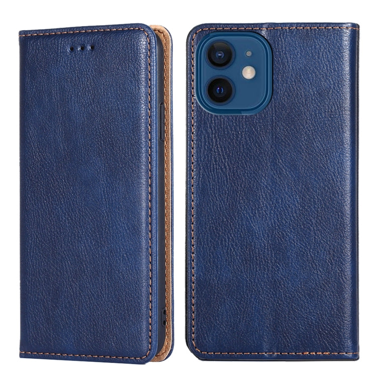 For iPhone 13 mini PU + TPU Gloss Oil Solid Color Magnetic Horizontal Flip Leather Case with Holder & Card Slot & Wallet