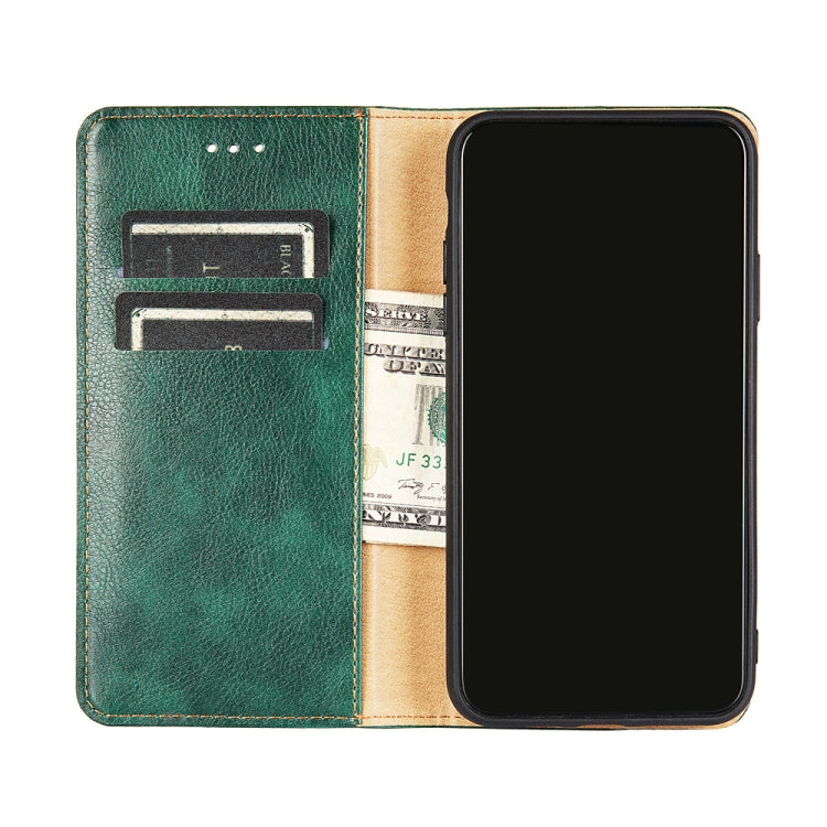For iPhone 13 mini PU + TPU Gloss Oil Solid Color Magnetic Horizontal Flip Leather Case with Holder & Card Slot & Wallet