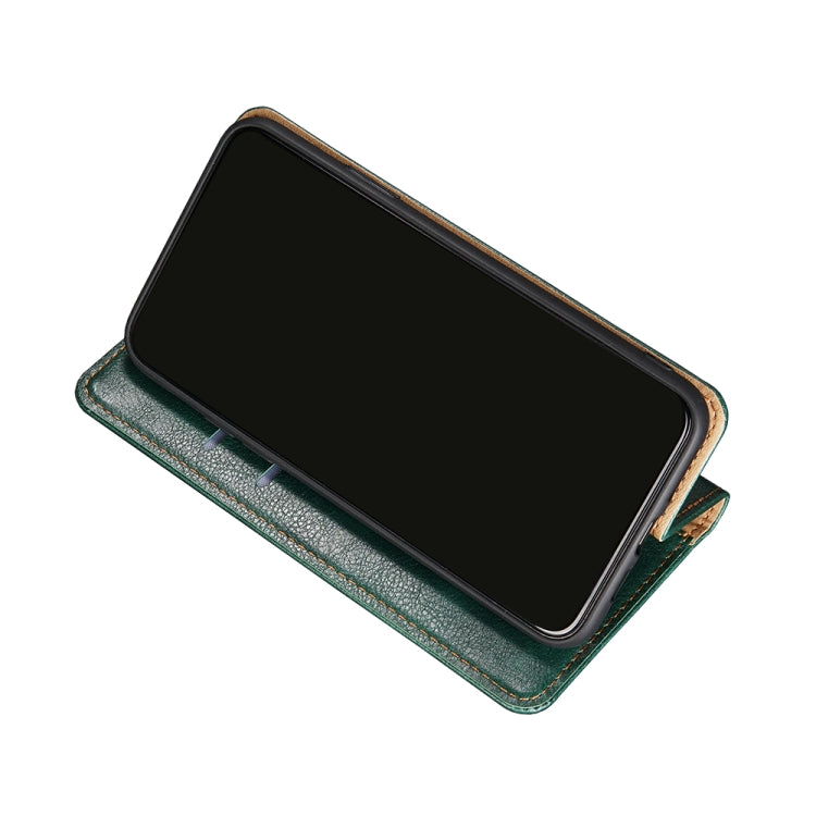 For iPhone 13 mini PU + TPU Gloss Oil Solid Color Magnetic Horizontal Flip Leather Case with Holder & Card Slot & Wallet