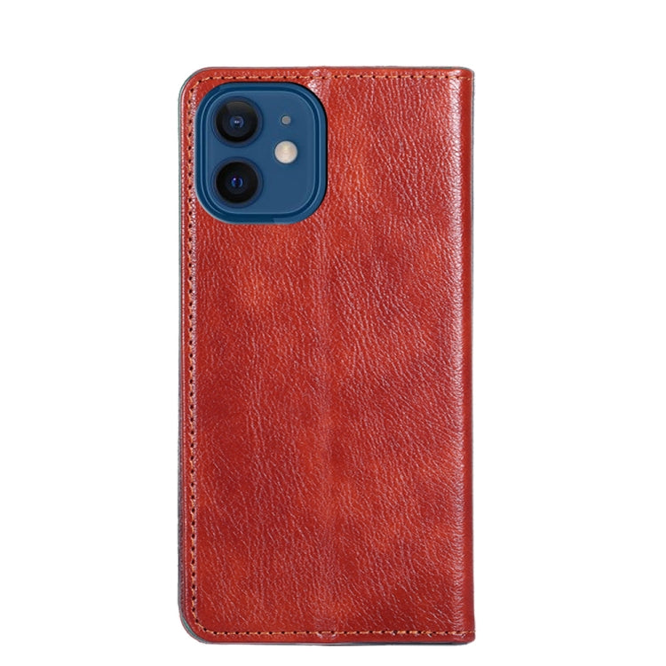 For iPhone 13 mini PU + TPU Gloss Oil Solid Color Magnetic Horizontal Flip Leather Case with Holder & Card Slot & Wallet