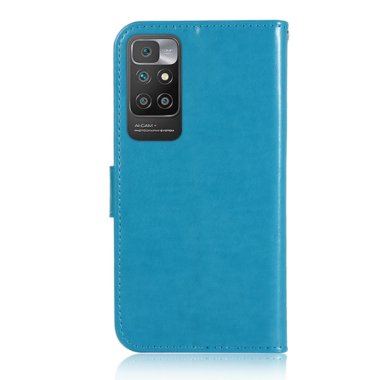 For Xiaomi Redmi 10 Wind Chime Owl Embossing Pattern Horizontal Flip Leather Case with Holder & Card Slots & Wallet