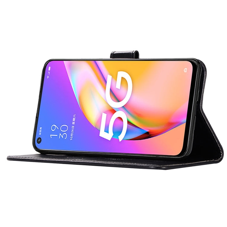 For OPPO A93 5G Wind Chime Owl Embossing Pattern Horizontal Flip Leather Case with Holder & Card Slots & Wallet