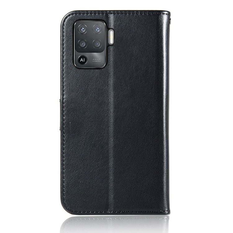 For OPPO A94 / A95 5G Wind Chime Owl Embossing Pattern Horizontal Flip Leather Case with Holder & Card Slots & Wallet