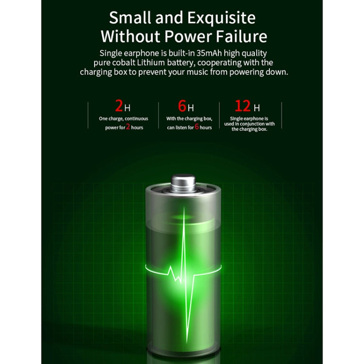 Mini Buds TWS IPX4 Waterproof Bluetooth Earphone with Magnetic Charging Box, Supports HD Calls