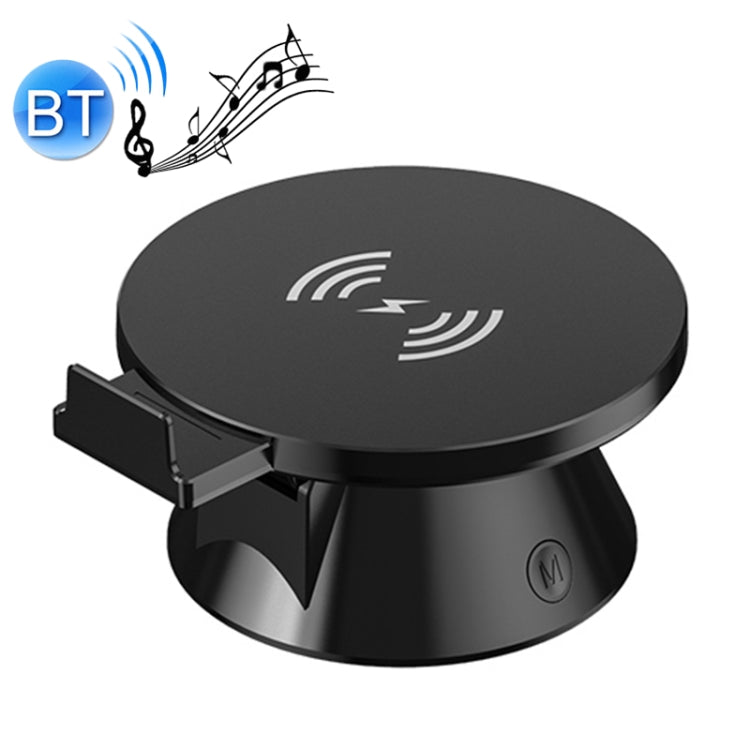 10W Multifunctional Universal Horizontal / Vertical Flash Charging Wireless Charger Bluetooth Speaker with USB Interface