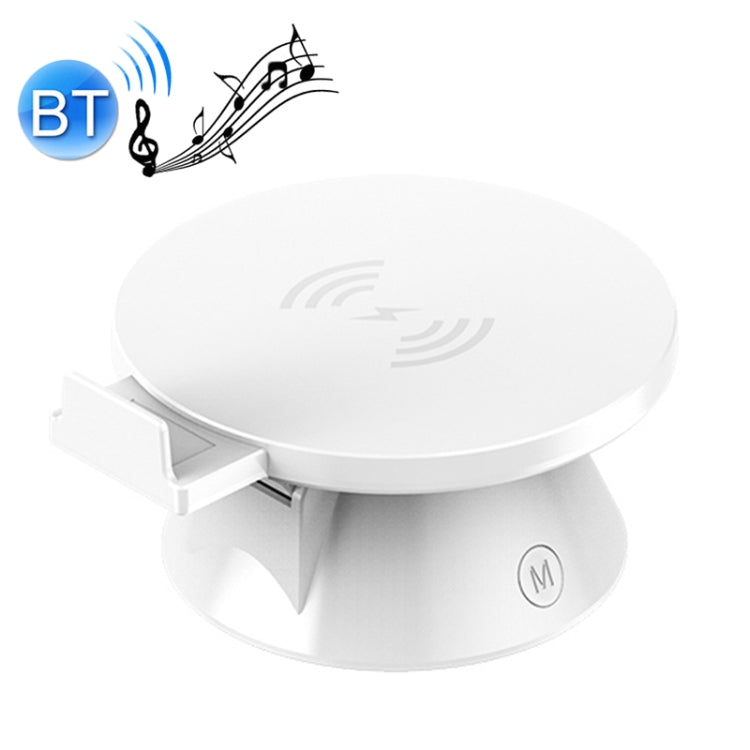 10W Multifunctional Universal Horizontal / Vertical Flash Charging Wireless Charger Bluetooth Speaker with USB Interface