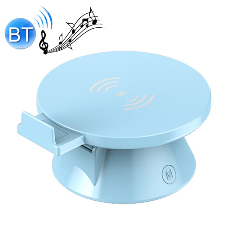 10W Multifunctional Universal Horizontal / Vertical Flash Charging Wireless Charger Bluetooth Speaker with USB Interface
