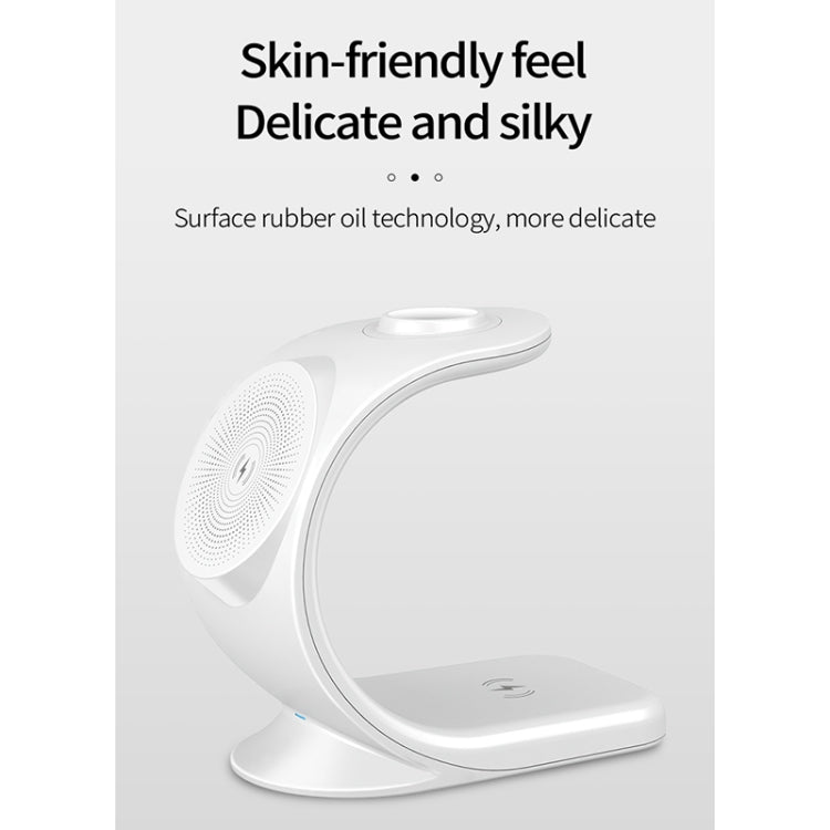 OJD-83 15W 3 in 1 Creative C-shaped Magnetic Wireless Charger for Mobile Phones / Watches / Earphones