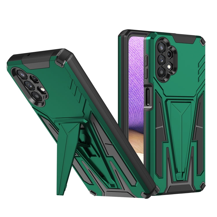 For Samsung Galaxy A32 5G Super V Armor PC + TPU Shockproof Case with Invisible Holder