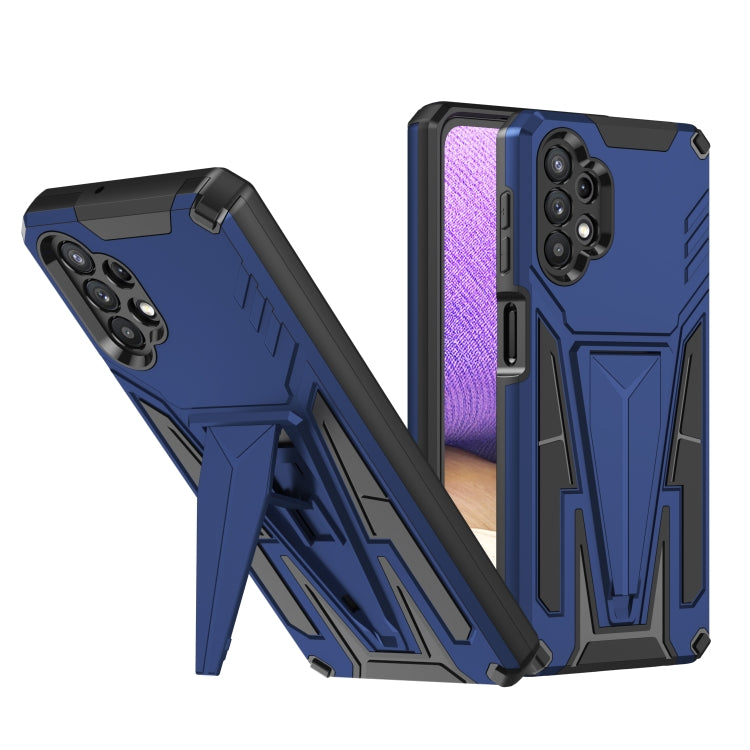For Samsung Galaxy A32 5G Super V Armor PC + TPU Shockproof Case with Invisible Holder