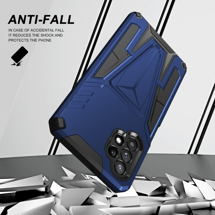 For Samsung Galaxy A32 5G Super V Armor PC + TPU Shockproof Case with Invisible Holder
