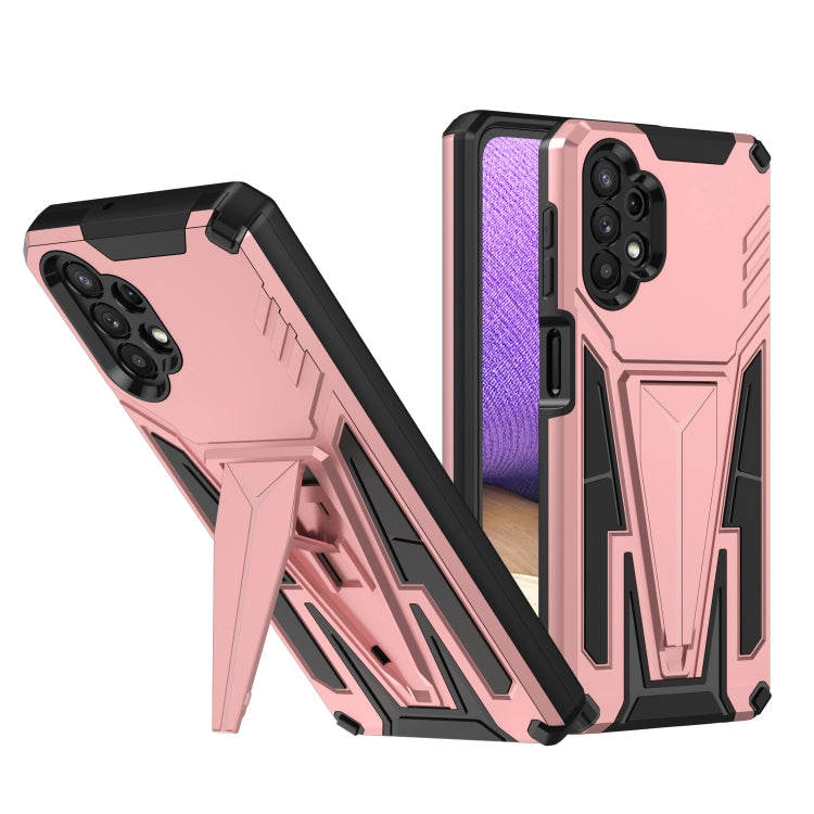 For Samsung Galaxy A32 5G Super V Armor PC + TPU Shockproof Case with Invisible Holder