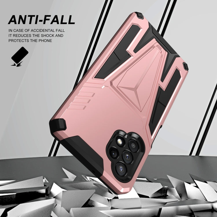For Samsung Galaxy A32 5G Super V Armor PC + TPU Shockproof Case with Invisible Holder