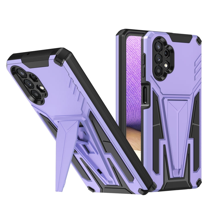 For Samsung Galaxy A32 5G Super V Armor PC + TPU Shockproof Case with Invisible Holder