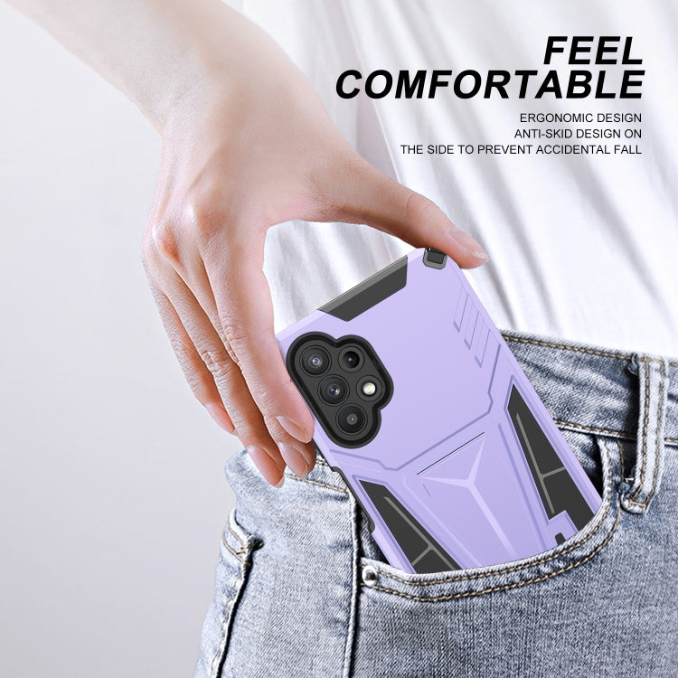 For Samsung Galaxy A32 5G Super V Armor PC + TPU Shockproof Case with Invisible Holder