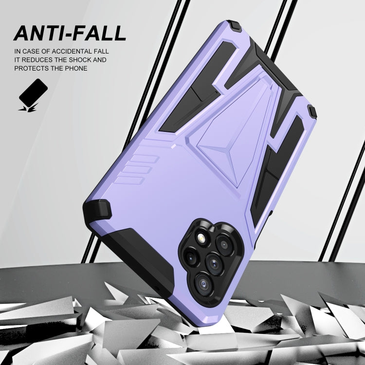 For Samsung Galaxy A32 5G Super V Armor PC + TPU Shockproof Case with Invisible Holder