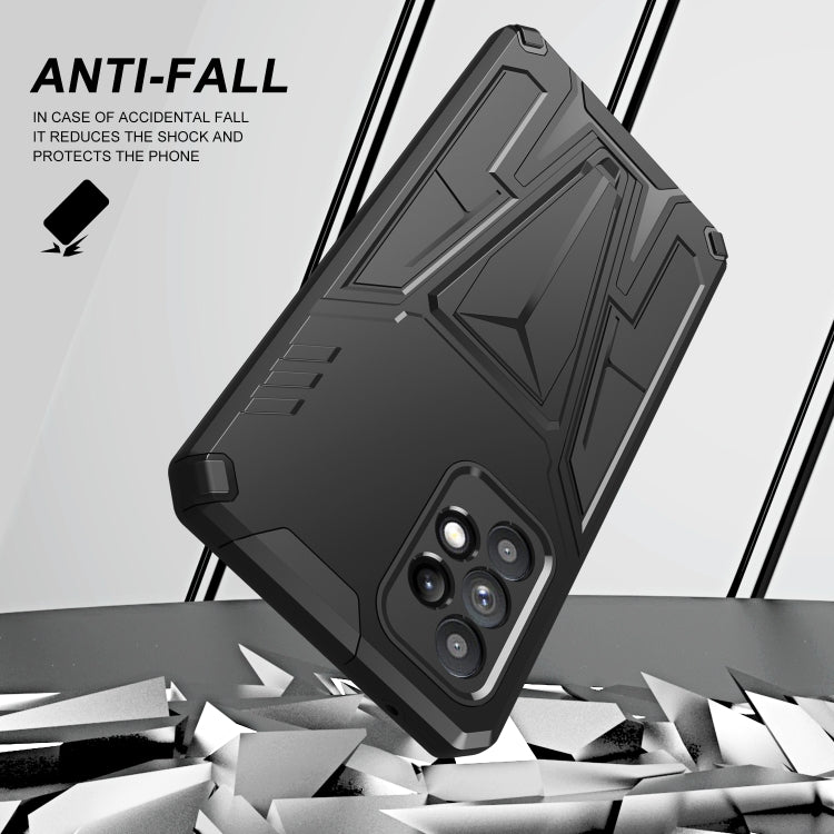 For Samsung Galaxy A52 4G/A52 5G/A52S 5G Super V Armor PC + TPU Shockproof Case with Invisible Holder