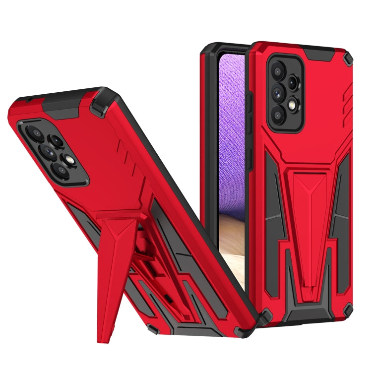 For Samsung Galaxy A52 4G/A52 5G/A52S 5G Super V Armor PC + TPU Shockproof Case with Invisible Holder
