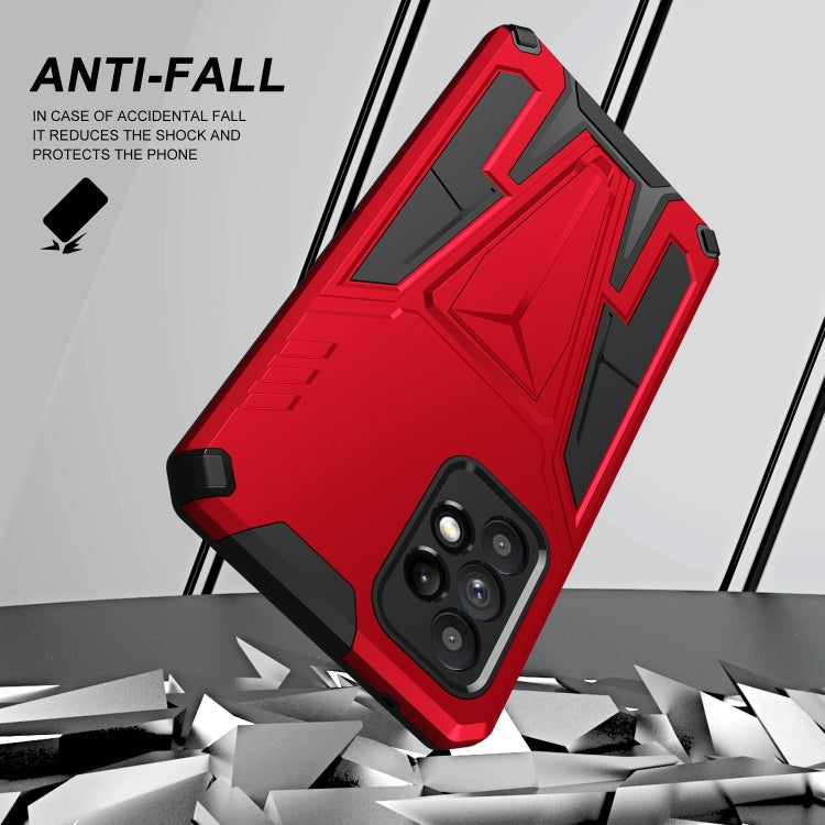 For Samsung Galaxy A52 4G/A52 5G/A52S 5G Super V Armor PC + TPU Shockproof Case with Invisible Holder