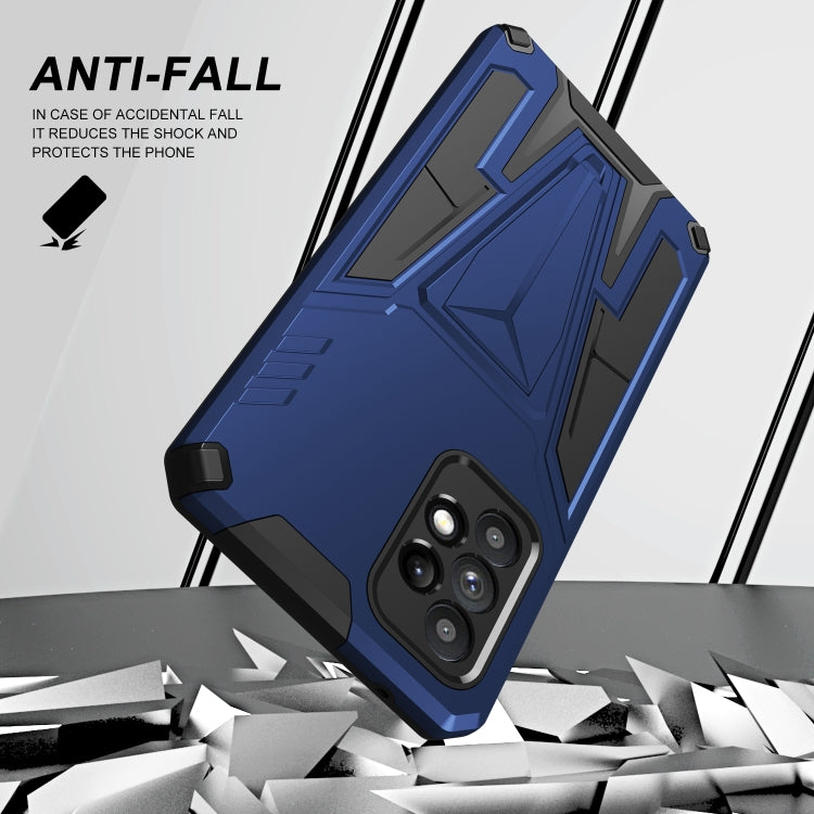 For Samsung Galaxy A52 4G/A52 5G/A52S 5G Super V Armor PC + TPU Shockproof Case with Invisible Holder