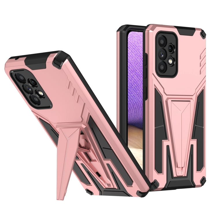 For Samsung Galaxy A52 4G/A52 5G/A52S 5G Super V Armor PC + TPU Shockproof Case with Invisible Holder