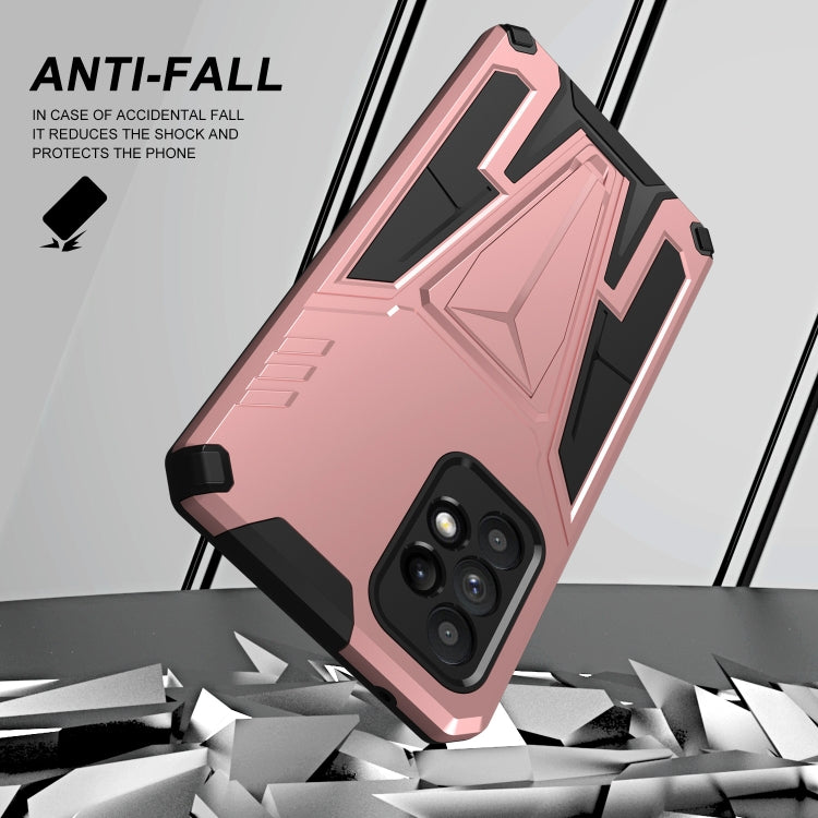 For Samsung Galaxy A52 4G/A52 5G/A52S 5G Super V Armor PC + TPU Shockproof Case with Invisible Holder