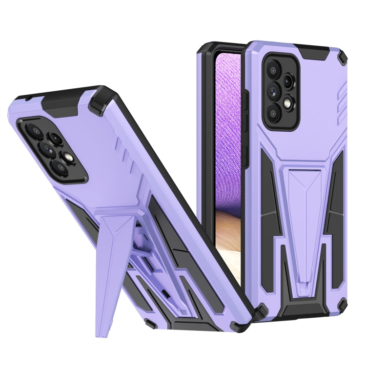 For Samsung Galaxy A52 4G/A52 5G/A52S 5G Super V Armor PC + TPU Shockproof Case with Invisible Holder