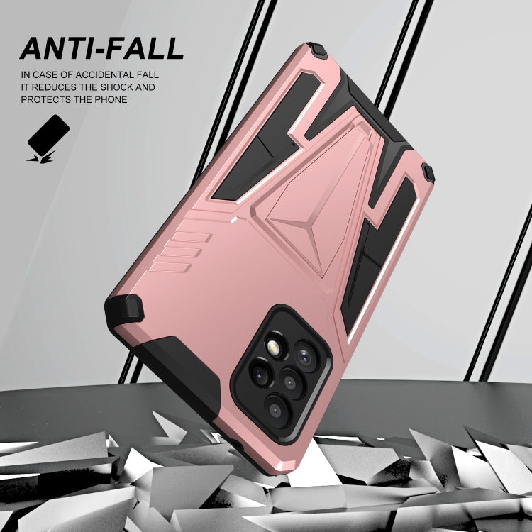 For Samsung Galaxy A72 4G / 5G Super V Armor PC + TPU Shockproof Case with Invisible Holder