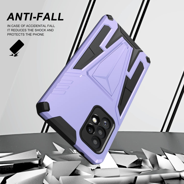 For Samsung Galaxy A72 4G / 5G Super V Armor PC + TPU Shockproof Case with Invisible Holder
