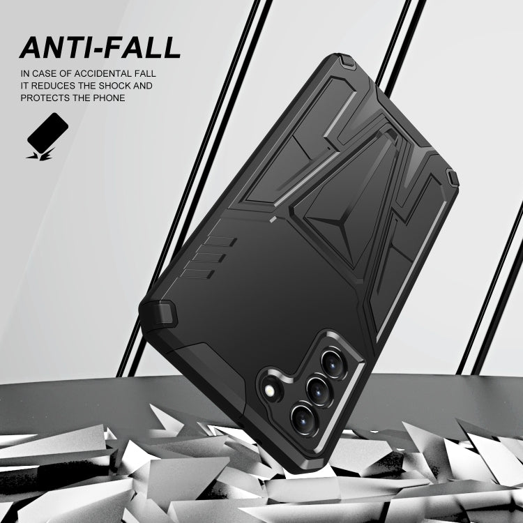 For Samsung Galaxy S21 5G Super V Armor PC + TPU Shockproof Case with Invisible Holder
