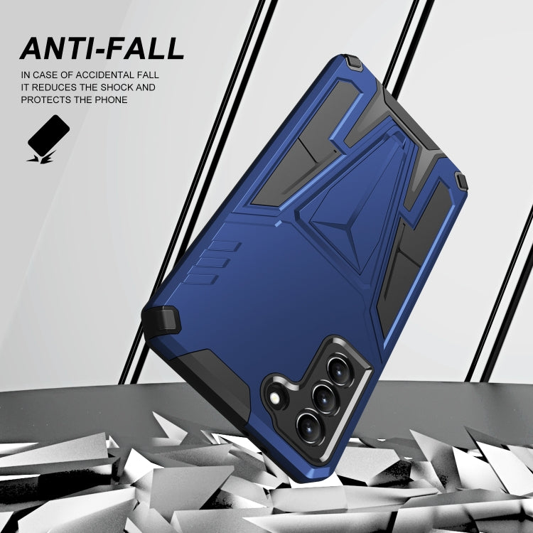 For Samsung Galaxy S21 5G Super V Armor PC + TPU Shockproof Case with Invisible Holder