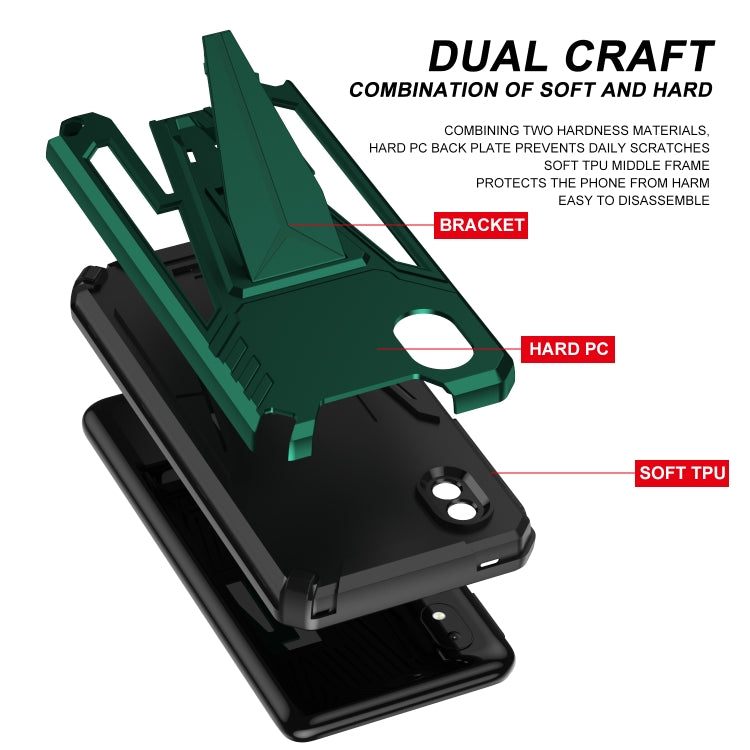 For Samsung Galaxy A01 Core / M01 Core Super V Armor PC + TPU Shockproof Case with Invisible Holder