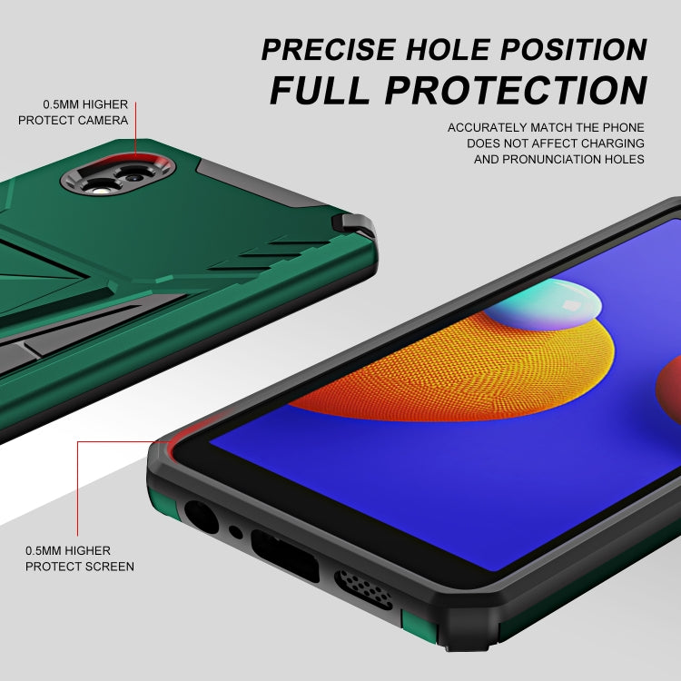 For Samsung Galaxy A01 Core / M01 Core Super V Armor PC + TPU Shockproof Case with Invisible Holder